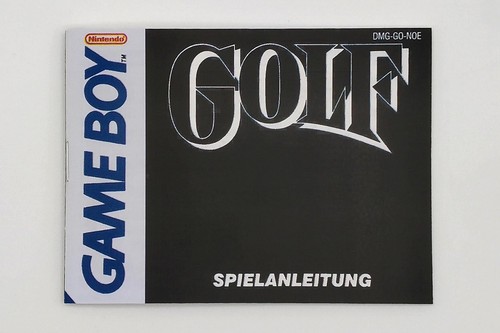 Gameboy spielanleitung golf - gameboy,