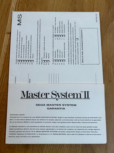 Sega master system - master, ii