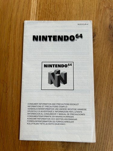 N64 anleitung - n64,