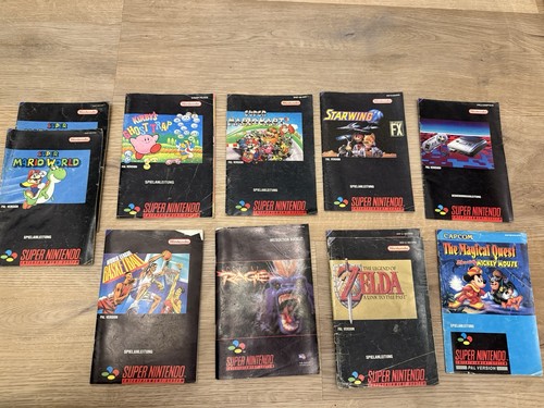 Nintendo snes spielanleitungen - nintendo,