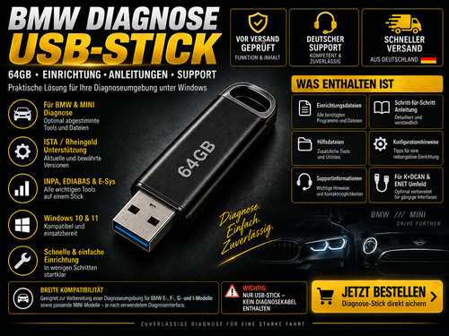 Bmw diagnose usb stick - bmw, 64gb