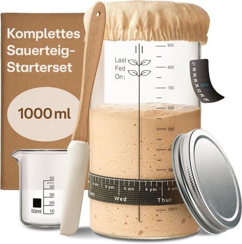 Sauerteig starter set glas - starter,