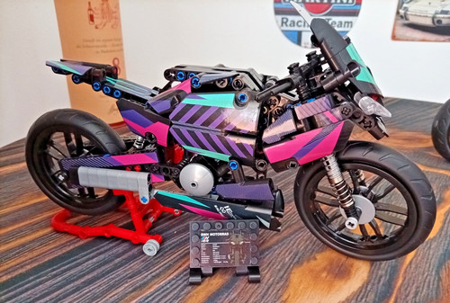 Klemmbausteine motorrad 8 - klemmbausteine, 1:8